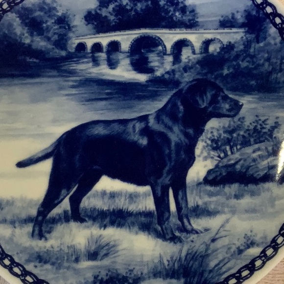 Natalia Brampton original Dogplate Labrador Retriever Porcelain made in Denmark - Picture 5 of 5